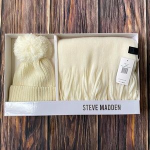 Steve Madden Beanie & Scarf Set